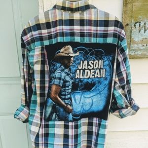 Jason Aldean concert tee refashion